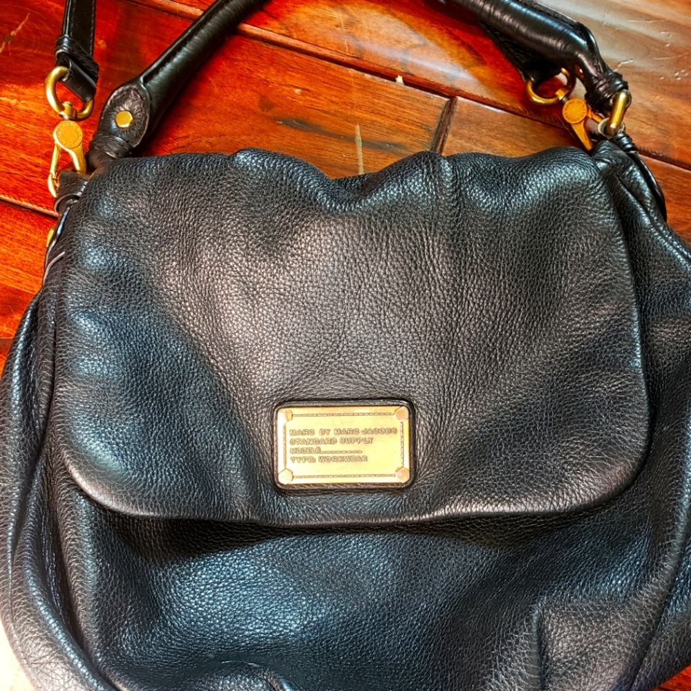 Marc by Marc Jacobs leather bag - Black Classic Q Utika Satchel